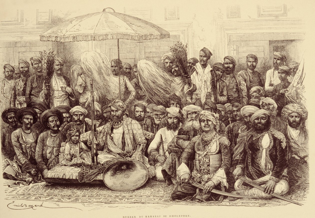 1878 में धौलपुर के महाराज का दरबार द्वारा एमिल एंटोनी बेयर्ड