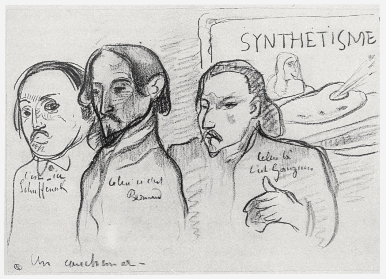 Gauguin, Bernard और Schuffenecker के चित्र द्वारा एमिल बर्नार्ड