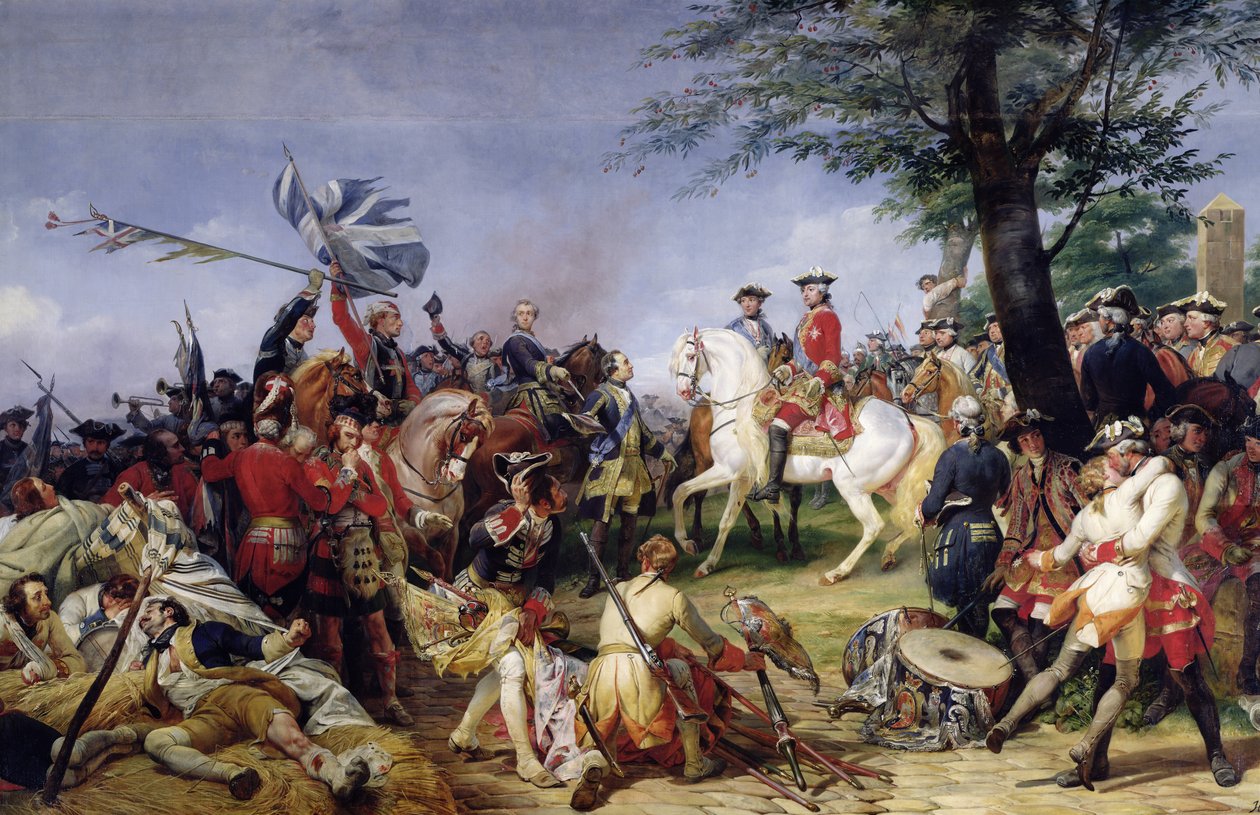 फोंटेनॉय की लड़ाई, 11 मई 1745, 1828 द्वारा एमिल जीन होरेस वर्नेट
