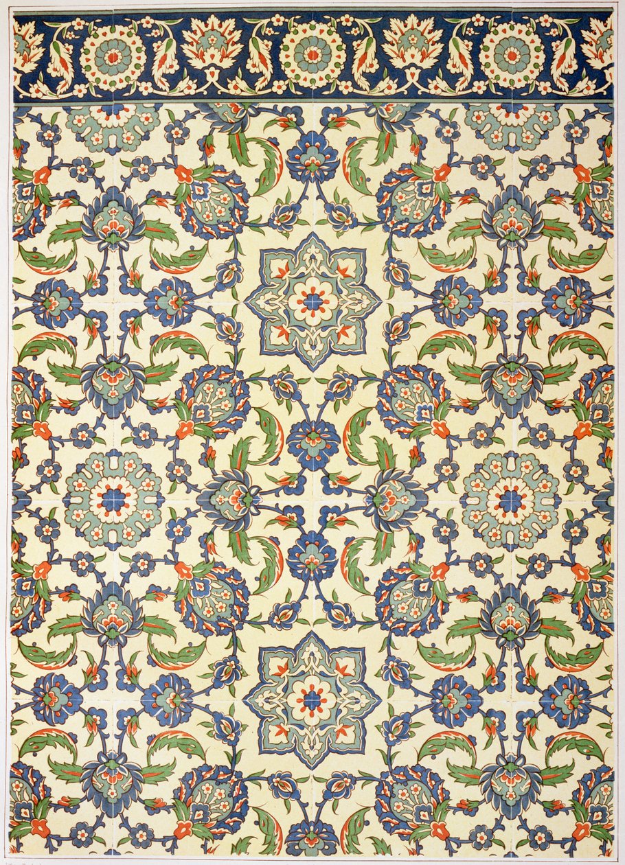 1877 से प्रकाशित 1877 से प्रकाशित &39;7 वीं शताब्दी के अंत से काहिरा के अरबों के माध्यम से काहिरा के स्मारक के रूप में अरब कला की दीवार टाइलें, 1877 में प्रकाशित&39; द्वारा एमिल प्रिसे डी'वेनस