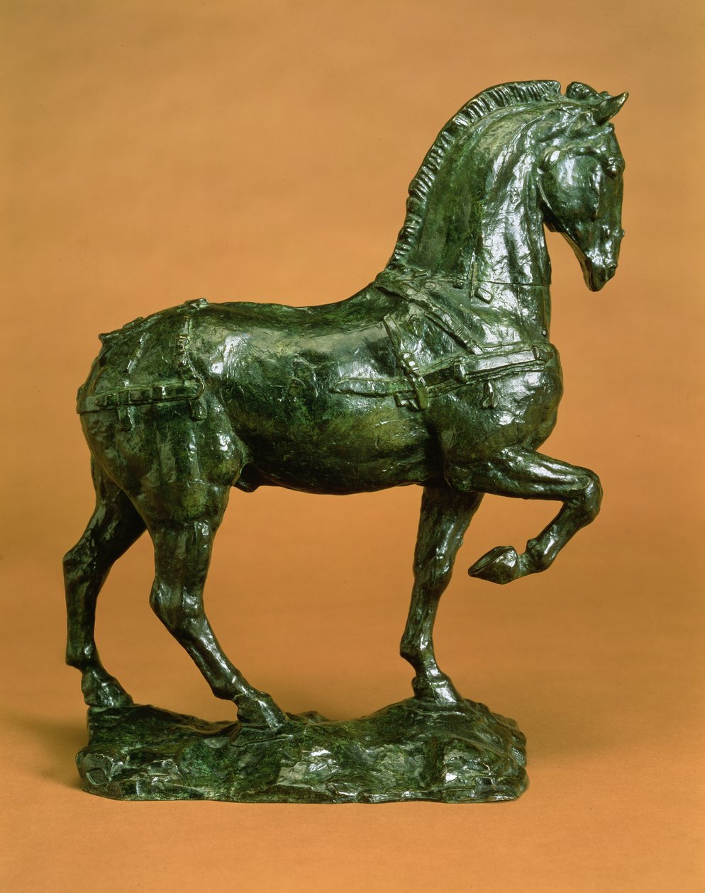 काठी के बिना घोड़ा, c.1915 (हरे रंग की पेटिना के साथ कांस्य) द्वारा एमिल एंटोनी बोरडेल
