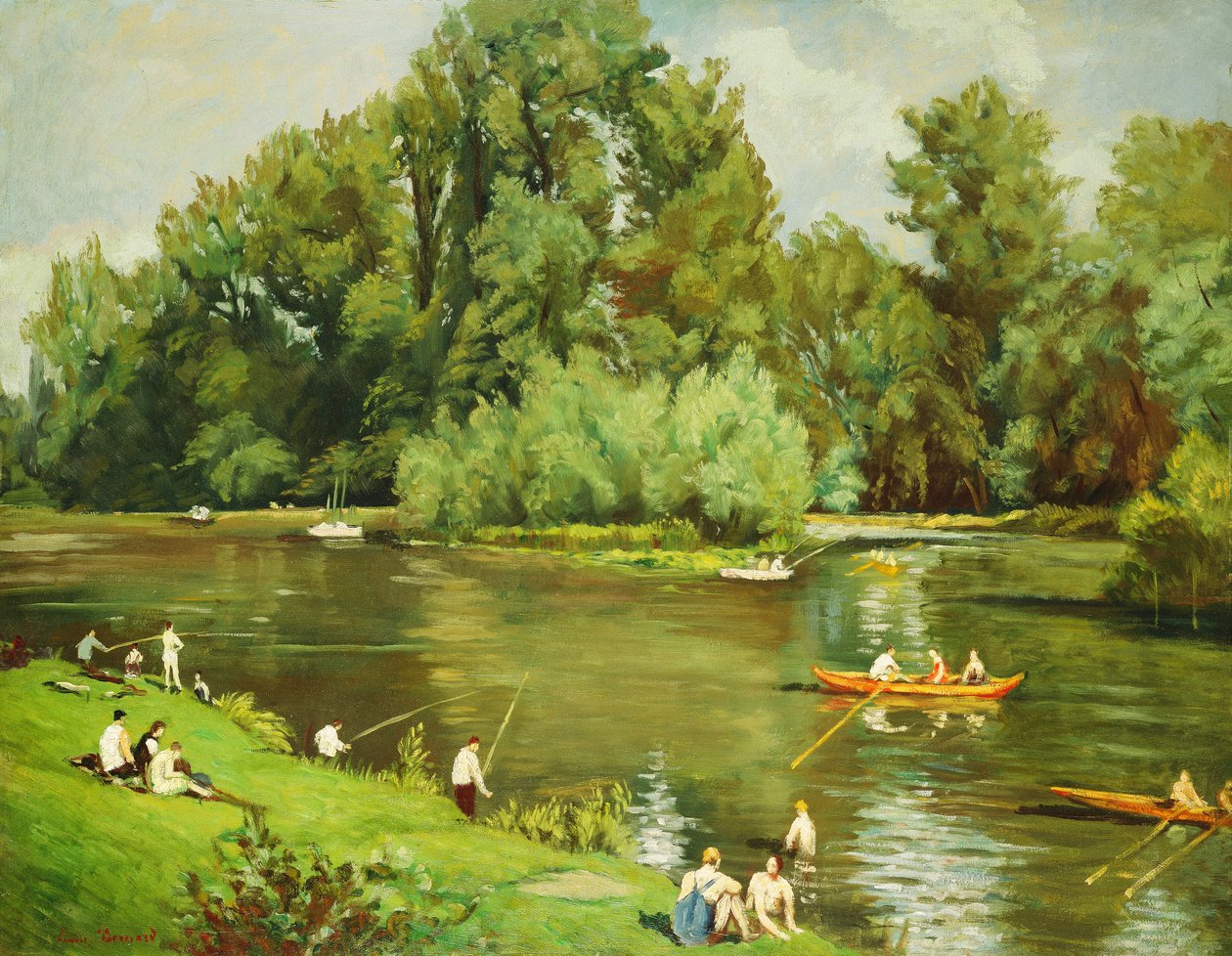 मार्ने का किनारा, c.1932 द्वारा एमिल बर्नार्ड