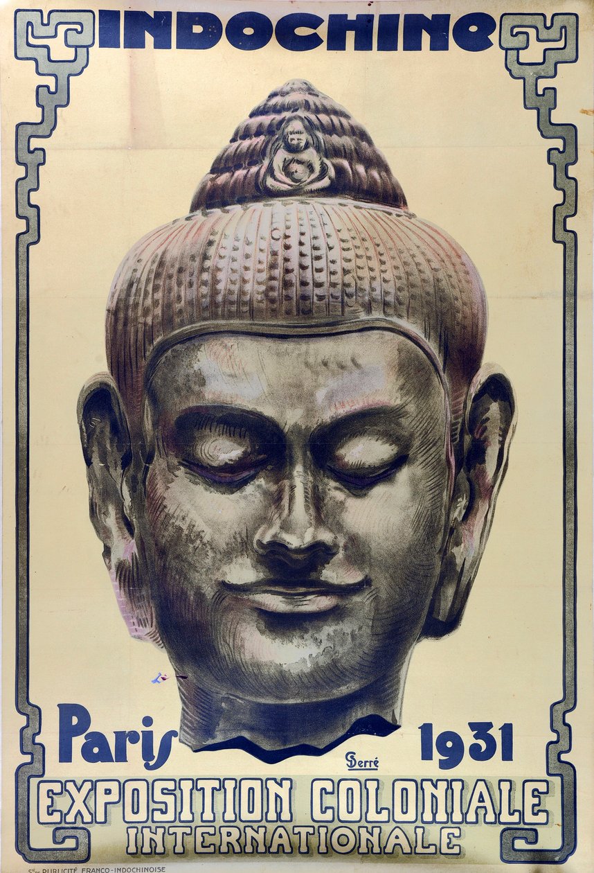 1931 पेरिस औपनिवेशिक प्रदर्शनी प्रदर्शनी कोलोनियल इंटरनेशनेल, 1930-1931। द्वारा एमिल डेरे