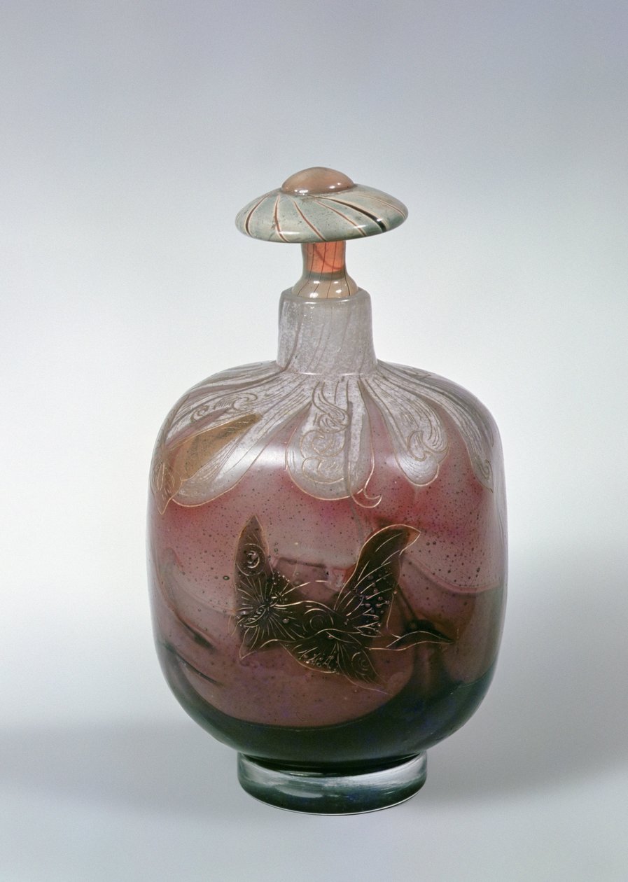 बोतल और डाट, c.1900 द्वारा एमिल गाले