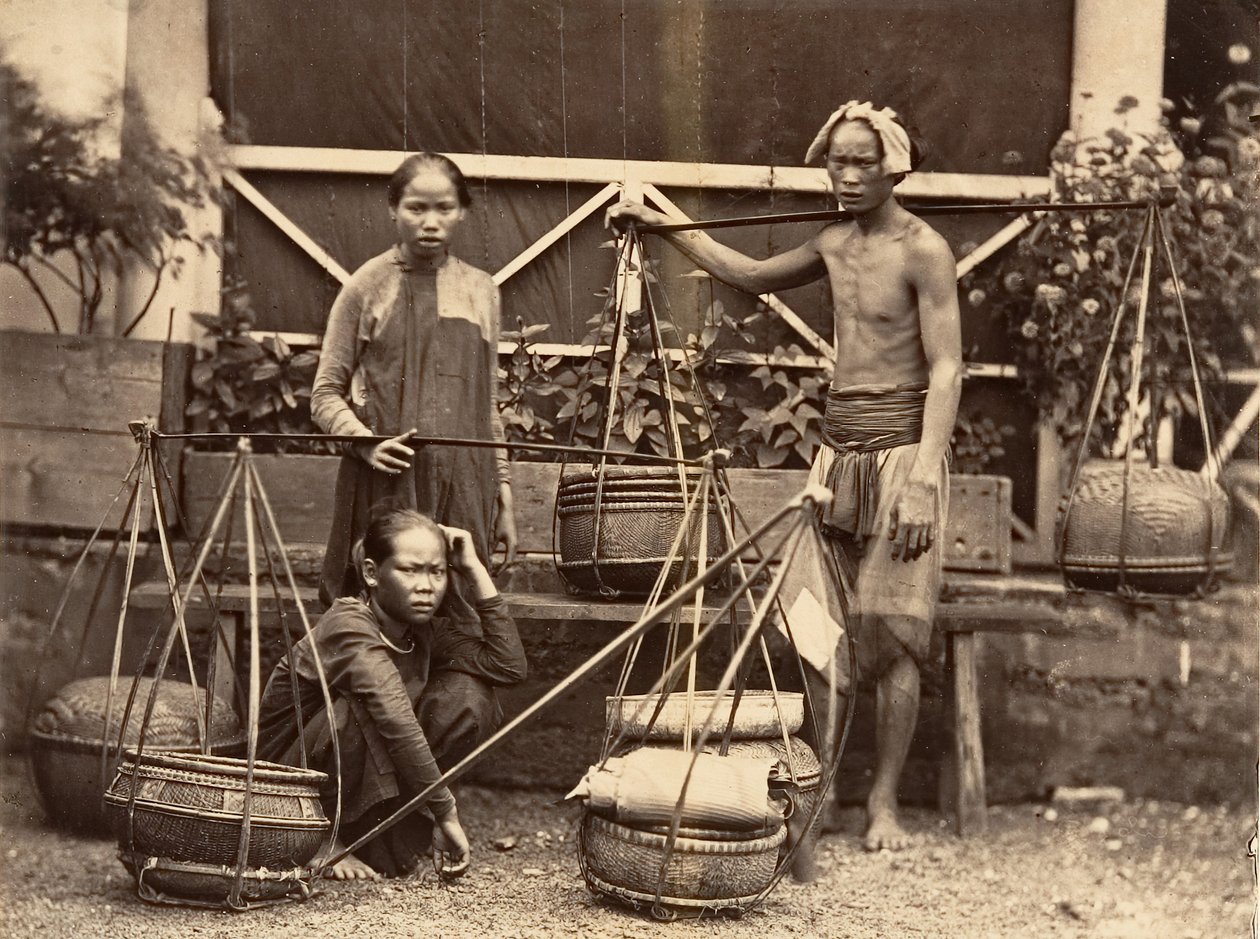 फल व्यापारी, कोचिनचिना, 1866। द्वारा एमिल गसेल