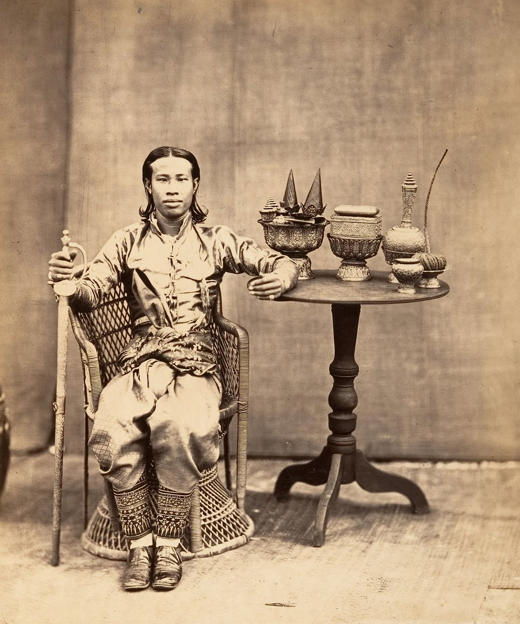 फ्रा-केओ-फा, राजा का भाई, 1866। द्वारा एमिल गसेल