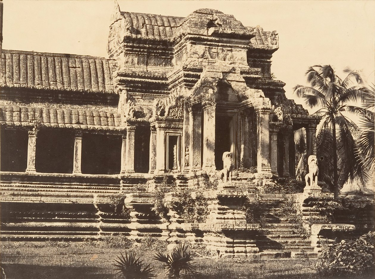 पैगोडा की ग्रैंड गैलरी का प्रवेश पोर्टिको, 1866। द्वारा एमिल गसेल