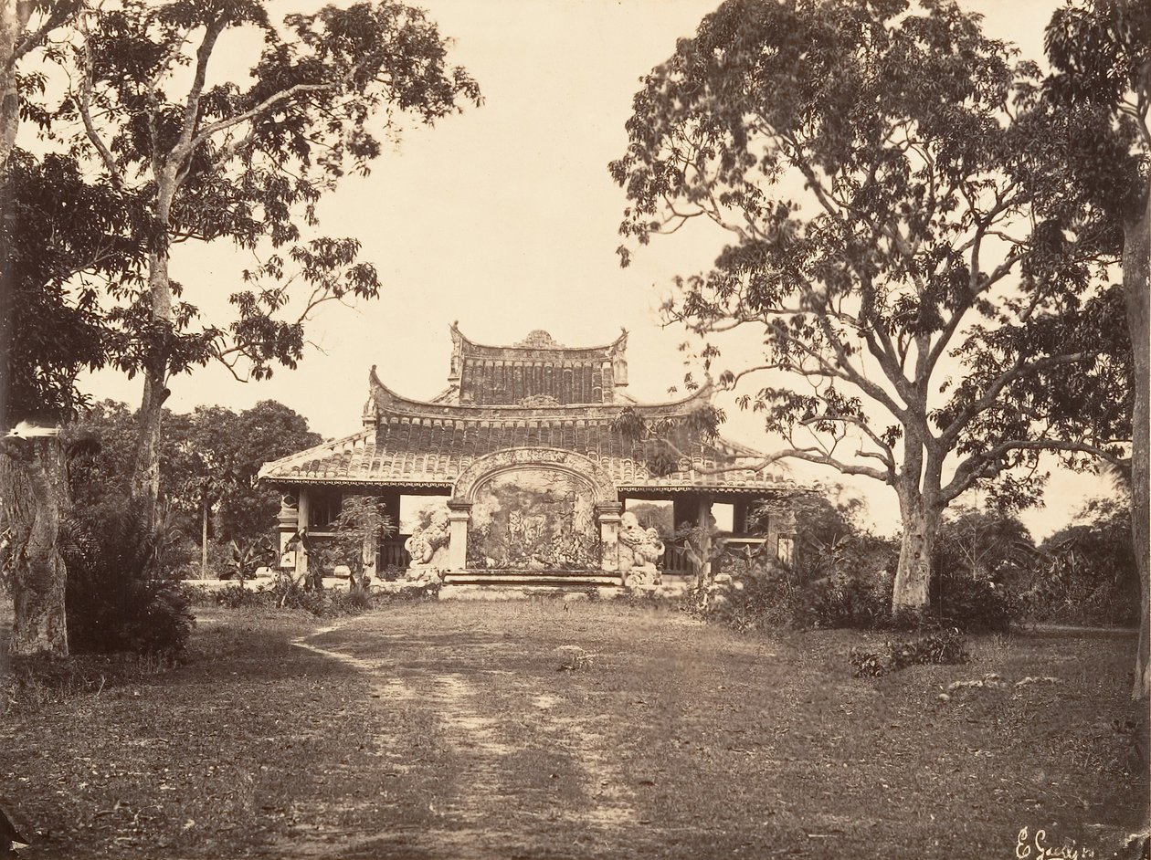 एड्रान के बिशप का मकबरा, 1866। द्वारा एमिल गसेल