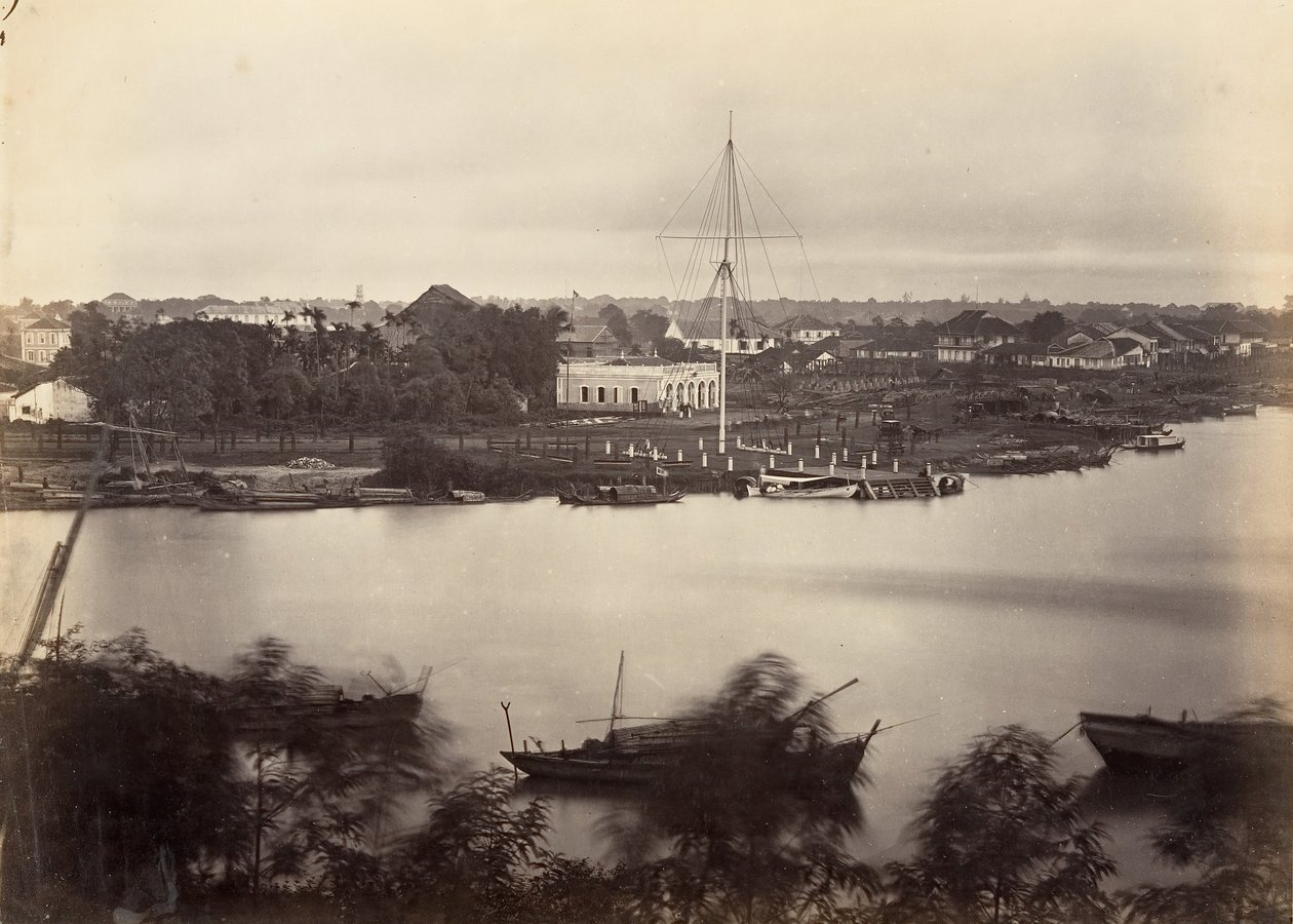 साइगॉन शीट नंबर 1, 1866 का दृश्य। द्वारा एमिल गसेल