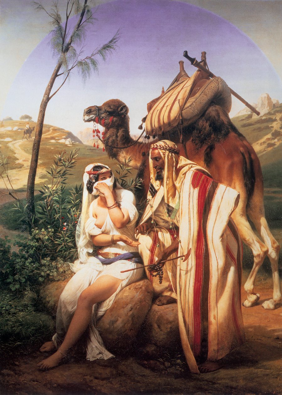 यहूदा और तामार, 1840। द्वारा एमिल जीन होरेस वर्नेट