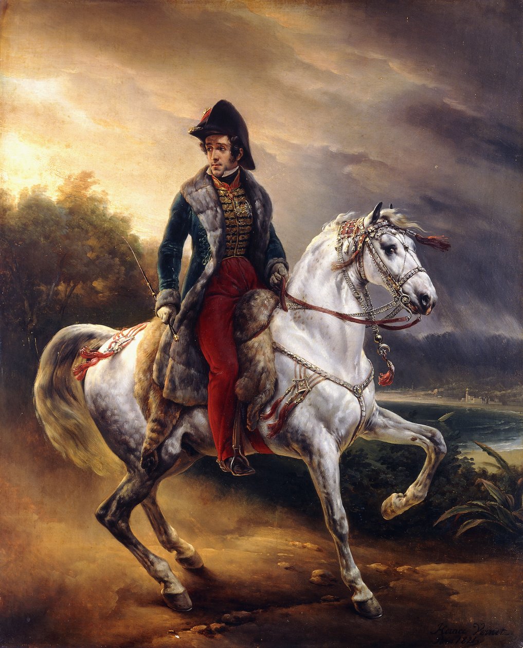 जस्टो मचाडो वाई सालेडो का पोर्ट्रेट, 1821 में पेरिस में स्पेनिश वाणिज्यदूत द्वारा एमिल जीन होरेस वर्नेट