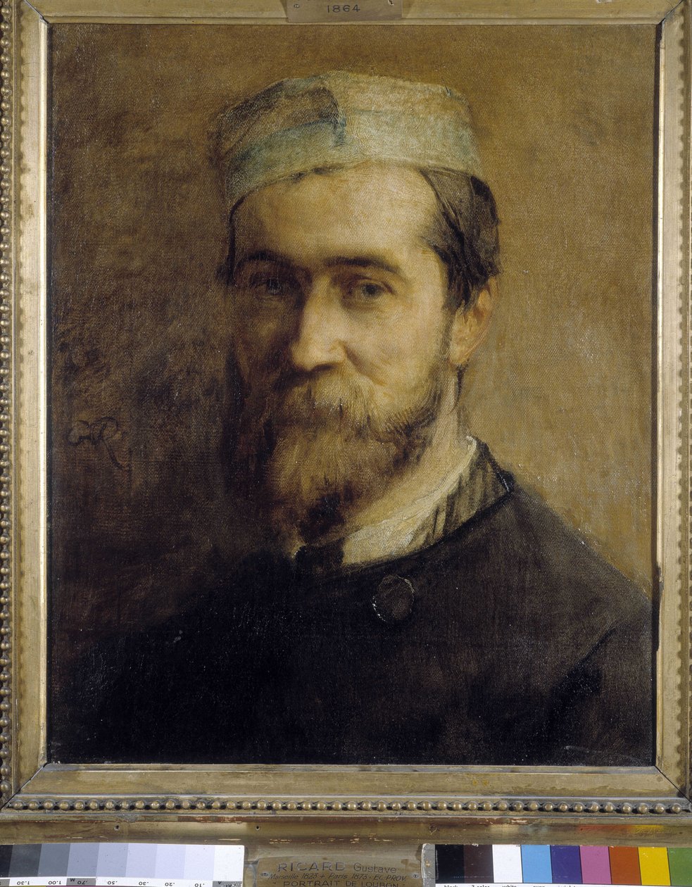 गुस्ताव रिकार्ड (1823-1873) द्वारा चित्रकार एमिल लुबोन (1809-1863) का चित्र। तेल के रंगों से केन्वस पर बना चित्र द्वारा एमिल लौबोन