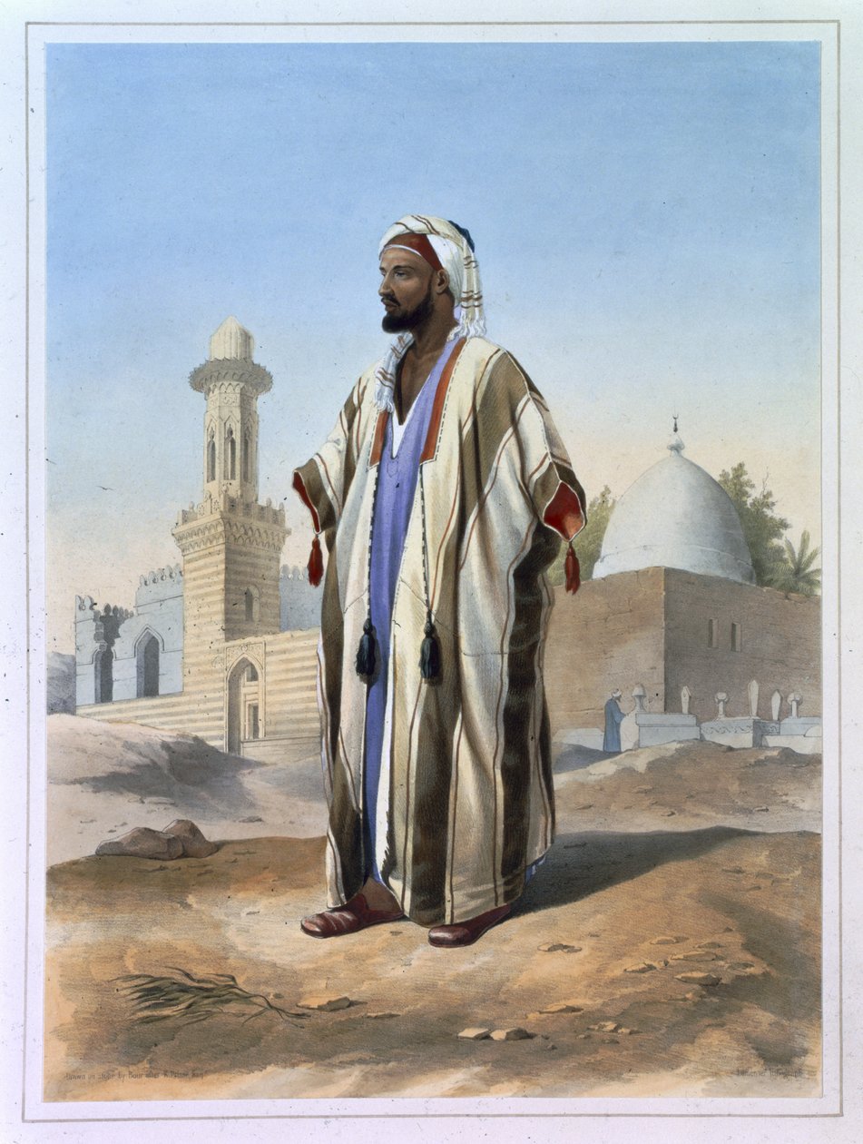 फेला ड्रेस्ड इन द हब, &39;द वैली ऑफ द नाइल&39; से चित्रण, चार्ल्स बॉर (1814-81) पब द्वारा उकेरा गया। लेमरसीर द्वारा, 1848 द्वारा एमिल प्रिसे डी'वेनस