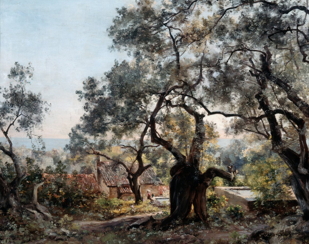 लोदोला, मेंटन के करीब, 1892। द्वारा इमैनुएल लांसियर