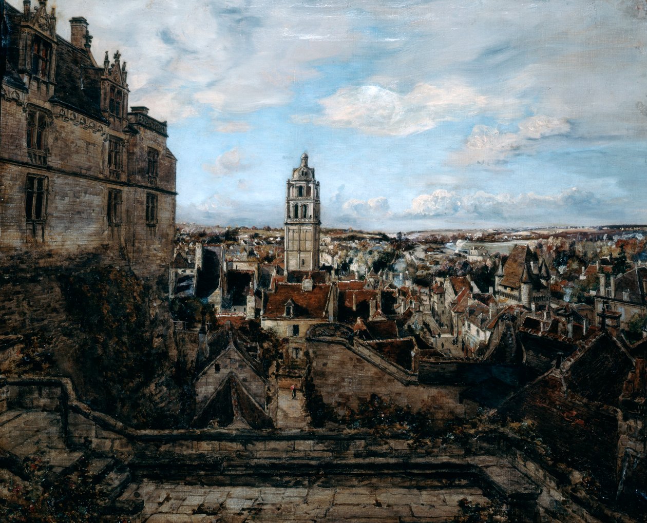 1884 में कैसल Loches की छत से देखें द्वारा इमैनुएल लांसियर