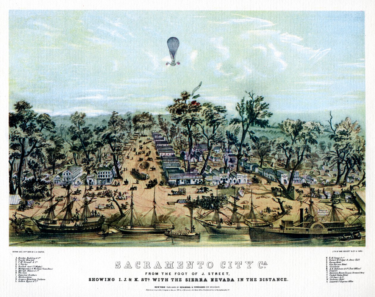 सैक्रामेंटो, कैलिफोर्निया, 1849 1937। द्वारा एंडिकॉट एंड कंपनी