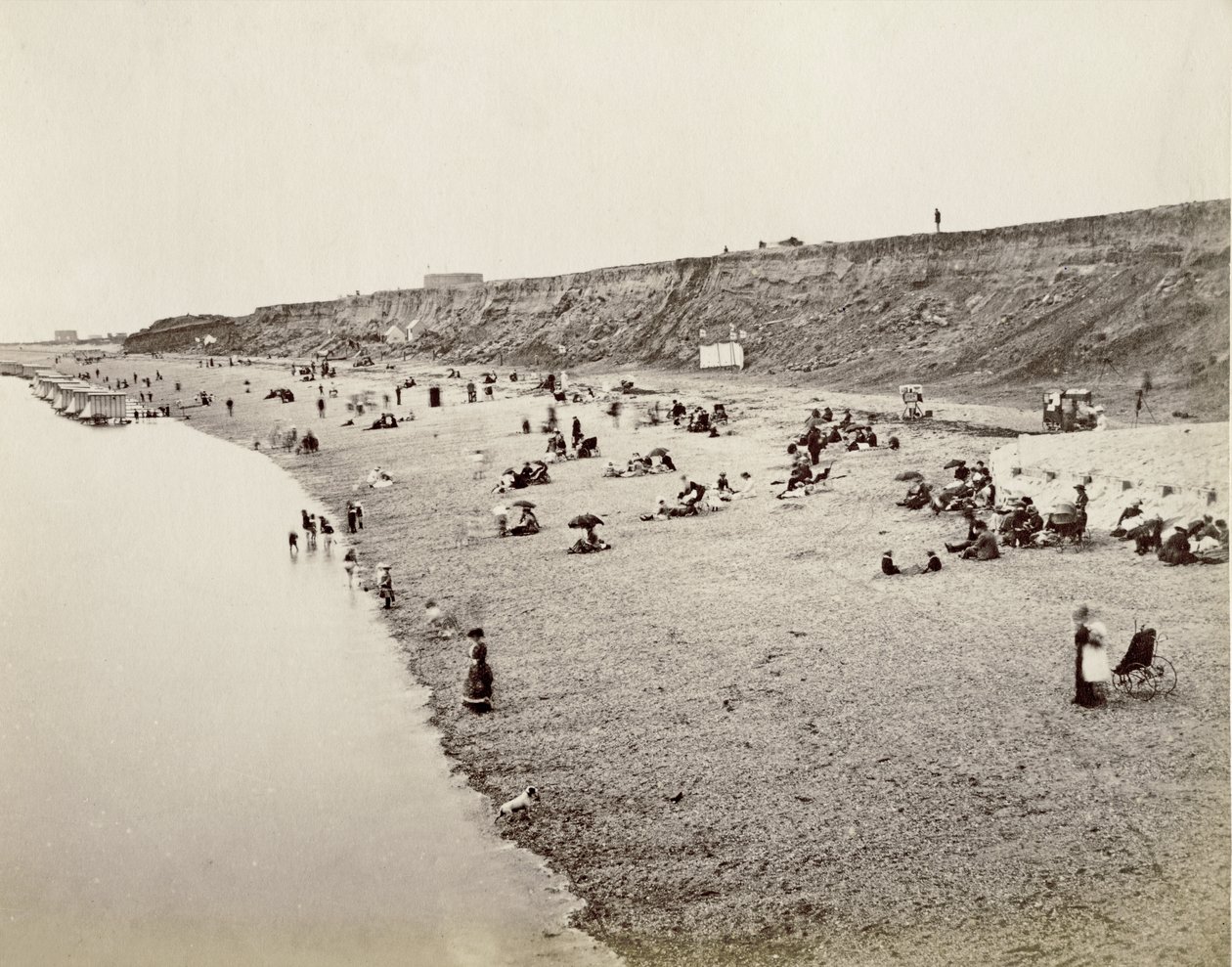 बाबाकॉम्बे बीच, डेवोन, 1890 द्वारा अंग्रेजी फोटोग्राफर