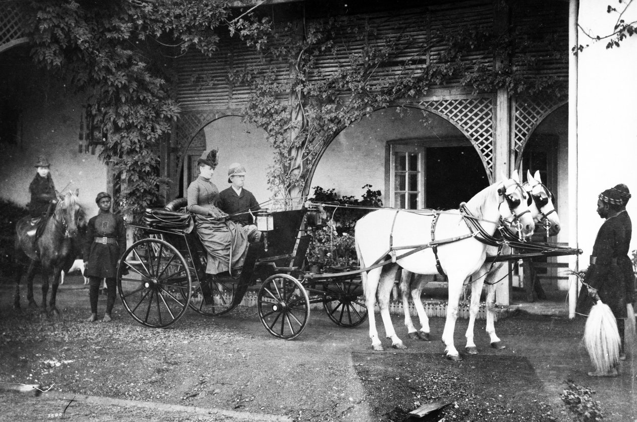 ब्रिटिश फैमिली इन इंडिया, c.1875 द्वारा अंग्रेजी फोटोग्राफर