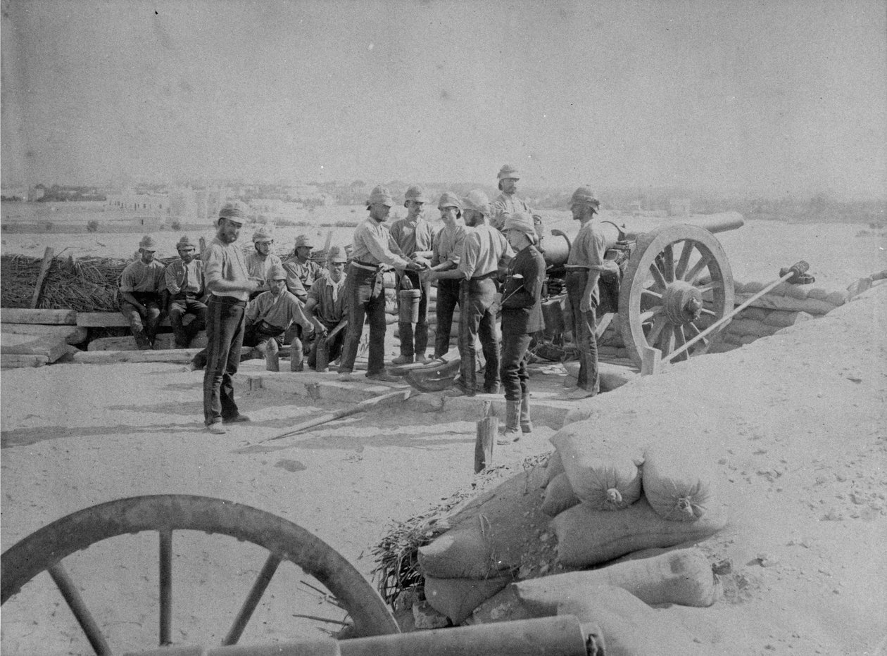 अलेक्जेंड्रिया पर कब्जा करने के बाद ब्रिटिश सेना, 1882 द्वारा अंग्रेजी फोटोग्राफर