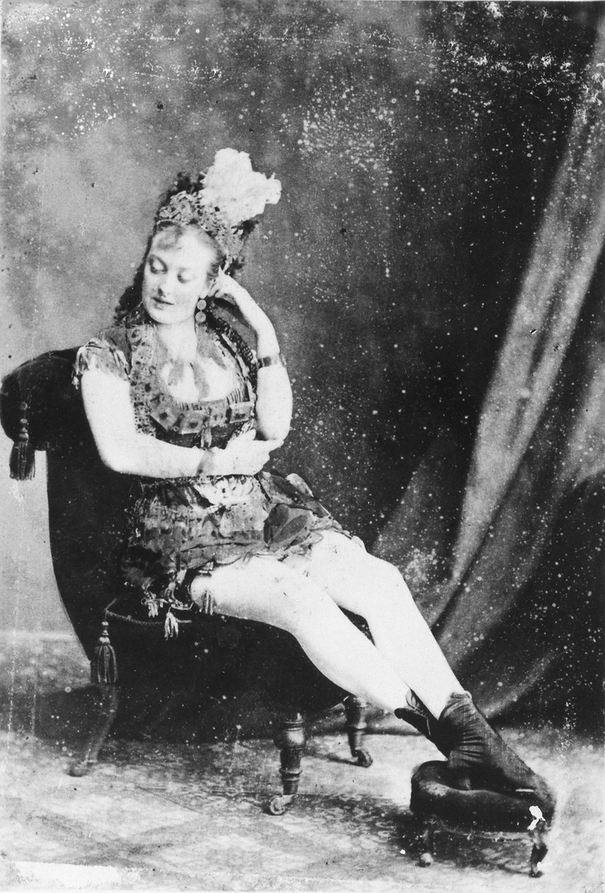 मिस लार्डी विल्सन के कार्टे डे विजिट, c.1870s (एल्बम प्रिंट) द्वारा अंग्रेजी फोटोग्राफर