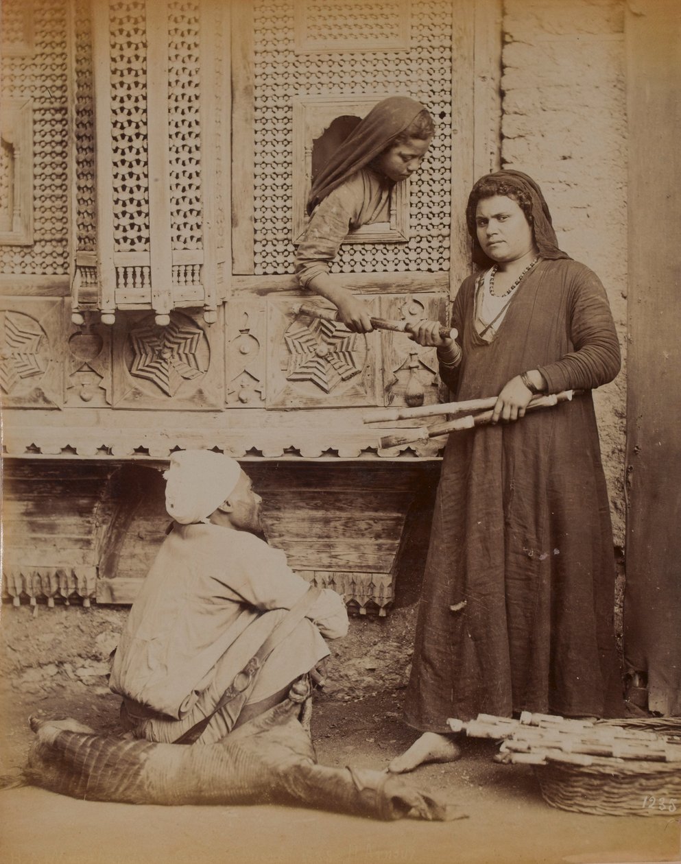 मिस्र का परिवार, 1893 द्वारा अंग्रेजी फोटोग्राफर