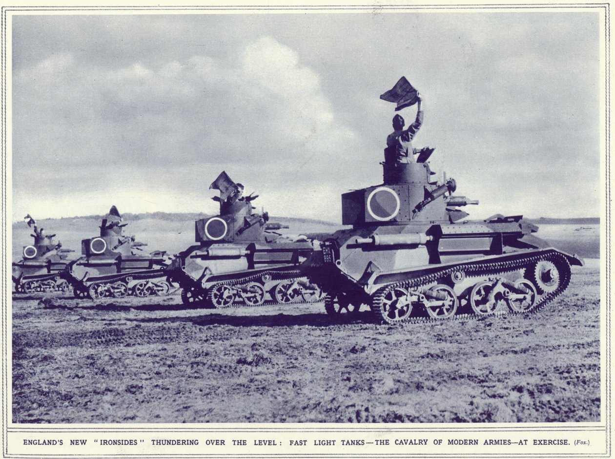 1 अक्टूबर 1939 को प्रकाशित इलस्ट्रेटेड वॉर न्यूज से एंगलैंड्स नए स्तर पर गड़गड़ाहट करते हैं द्वारा अंग्रेजी फोटोग्राफर