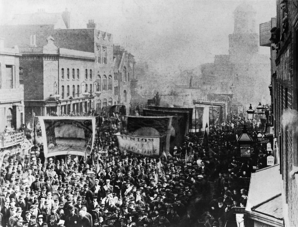 लंदन डॉक स्ट्राइक, 1889 द्वारा अंग्रेजी फोटोग्राफर