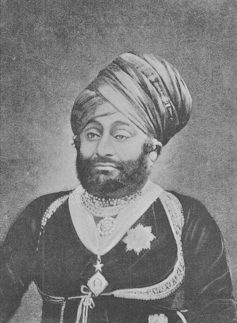 महाराजा मानसिंहजी द्वितीय, ध्रांगधरा के राज साहिब द्वारा अंग्रेजी फोटोग्राफर