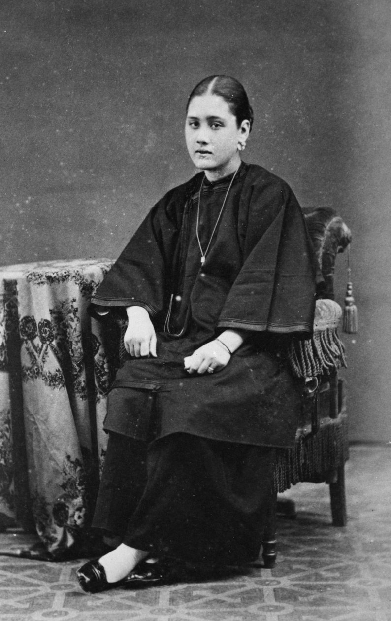 मिक्स्ड रेस गर्ल, 1878 द्वारा अंग्रेजी फोटोग्राफर