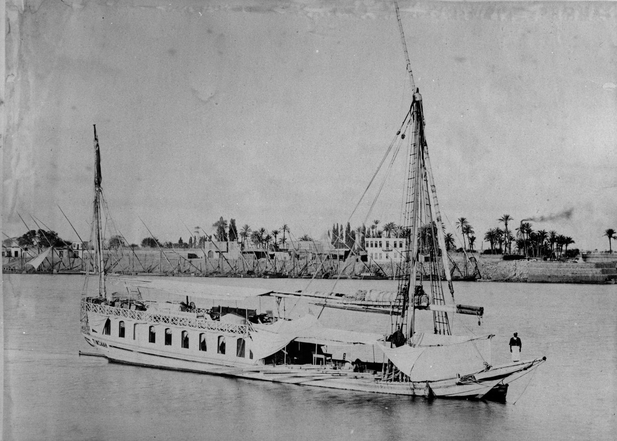नील नाव, c.1880-3 द्वारा अंग्रेजी फोटोग्राफर