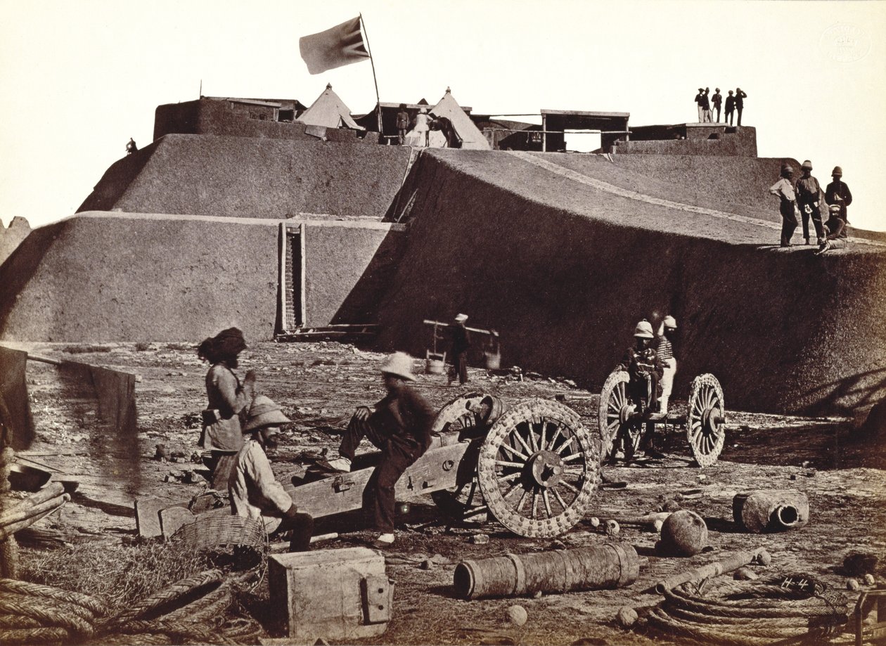 Pehlang Fort, 1860 (albumen silver print) द्वारा अंग्रेजी फोटोग्राफर
