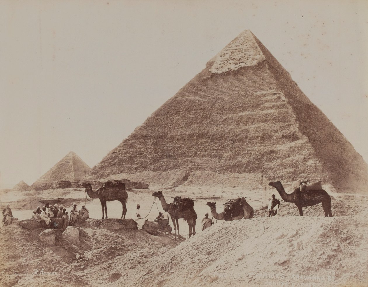 पिरामिड, मिस्र, 1893 द्वारा अंग्रेजी फोटोग्राफर