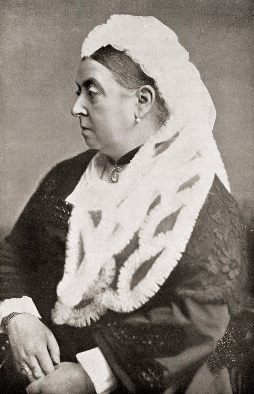 महारानी विक्टोरिया (1819-1901) साठ की उम्र में, c.1885 द्वारा अंग्रेजी फोटोग्राफर