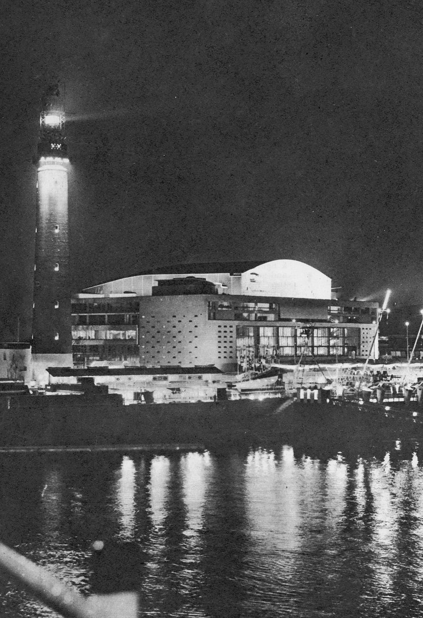 साउथबैंक एट नाइट, 1951 द्वारा अंग्रेजी फोटोग्राफर