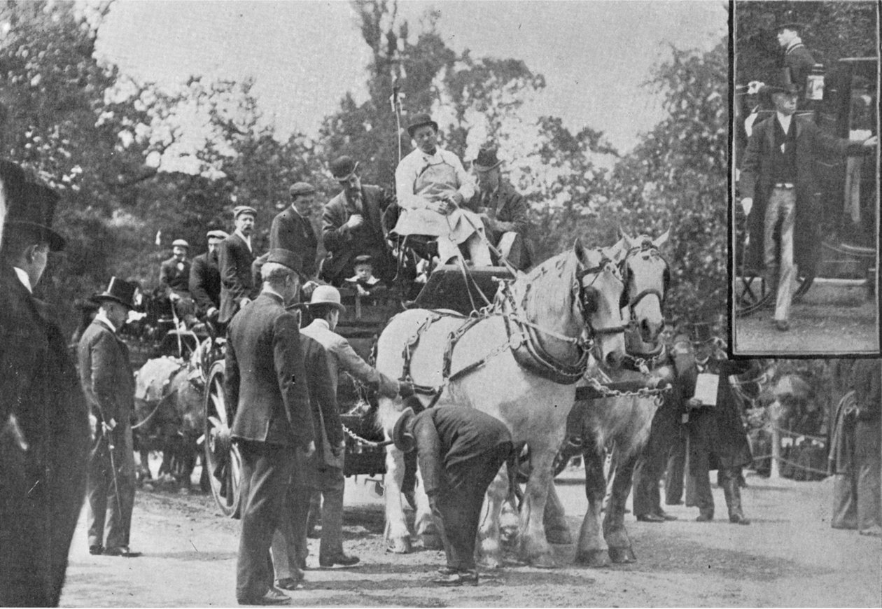 द कार्ट-हॉर्स परेड, द किंग, 1 जून 1901 से चित्रण द्वारा अंग्रेजी फोटोग्राफर