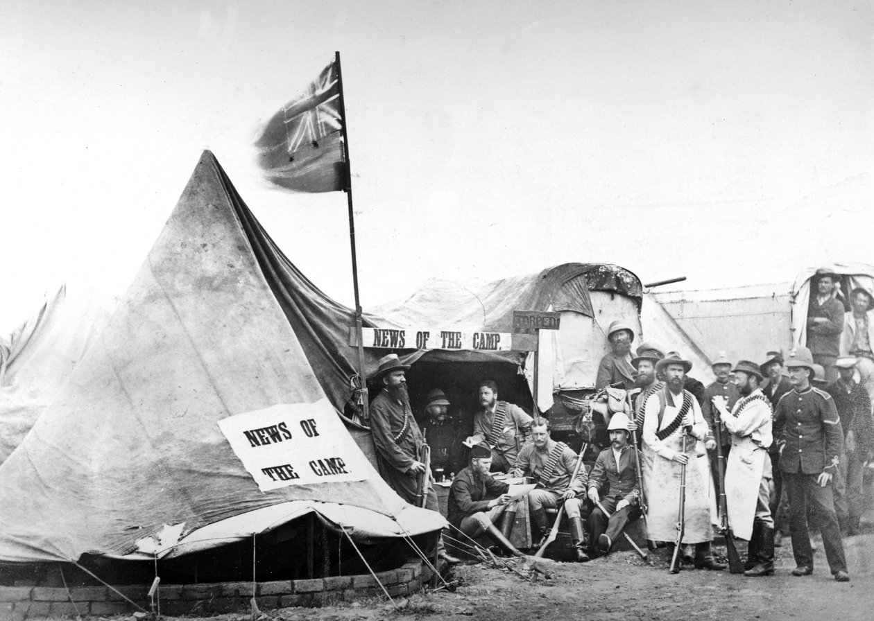 द ऑफिस ऑफ न्यूज ऑफ द कैंप के प्रकाशन अधिकारी और संपादक का क्वार्टर, c.1880-81 द्वारा अंग्रेजी फोटोग्राफर