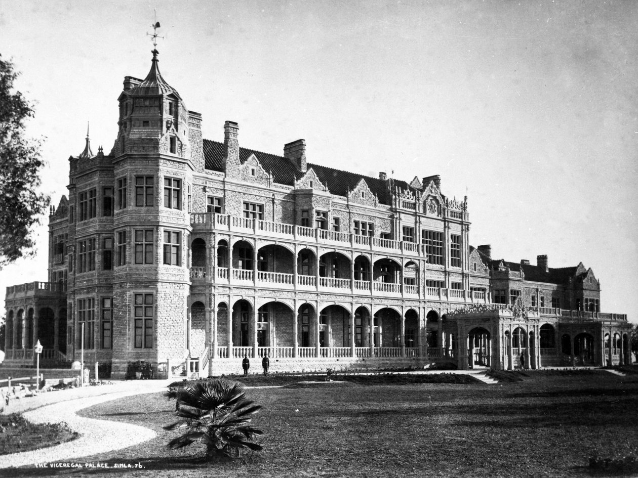 विकेरेगल पैलेस, सिमला, c.1890 द्वारा अंग्रेजी फोटोग्राफर