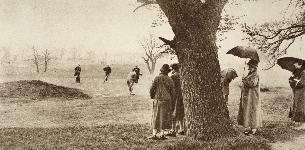टोटिंग में नौवां हरा, गोल्फ कोर्स बन गया, वंडरफुल लंदन से, 1926-27 में प्रकाशित (फोटोग्राव्योर) द्वारा अंग्रेजी फोटोग्राफर