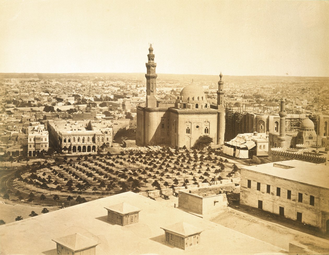 काहिरा का दृश्य, c.1880 द्वारा अंग्रेजी फोटोग्राफर