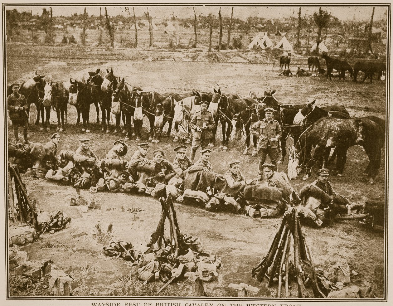 पश्चिमी मोर्चे पर ब्रिटिश घुड़सवार सेना के तरीके, 1914-19 द्वारा अंग्रेजी फोटोग्राफर
