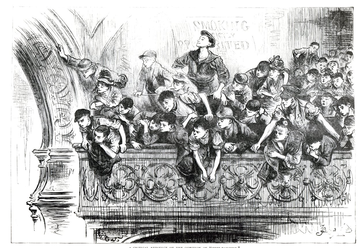 चरण-नृत्य के प्रश्न पर एक महत्वपूर्ण श्रोतागण, c.1870s द्वारा अंग्रेजी स्कूल
