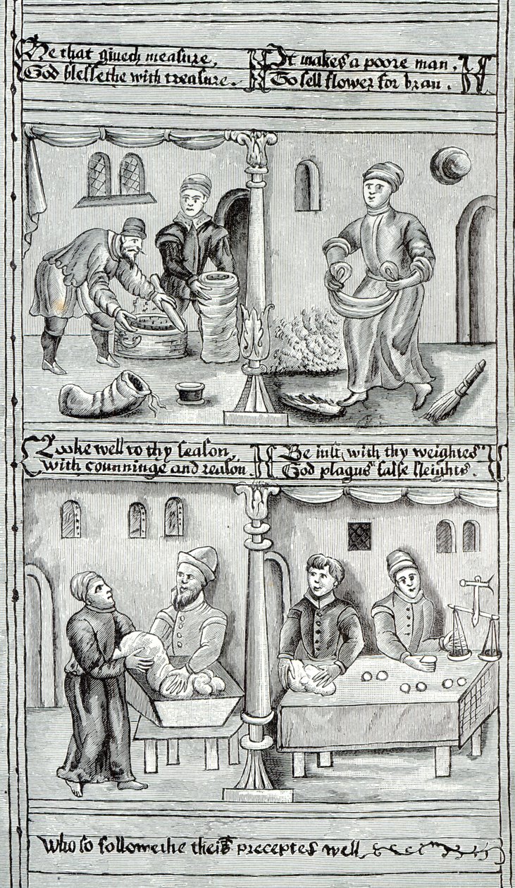 बेकर्स ऑफ़ यॉर्क, AD, 1595-96 द्वारा अंग्रेजी स्कूल