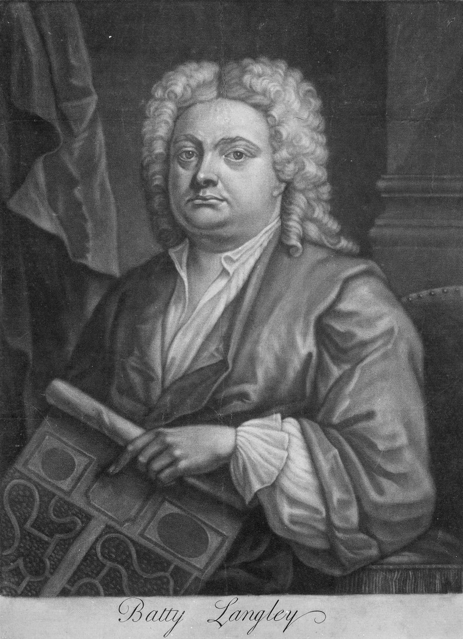 बैटी लैंगली, जे। कारविथम द्वारा बनाया गया प्रिंट, 1741 (मेजोटिन्ट) द्वारा अंग्रेजी स्कूल