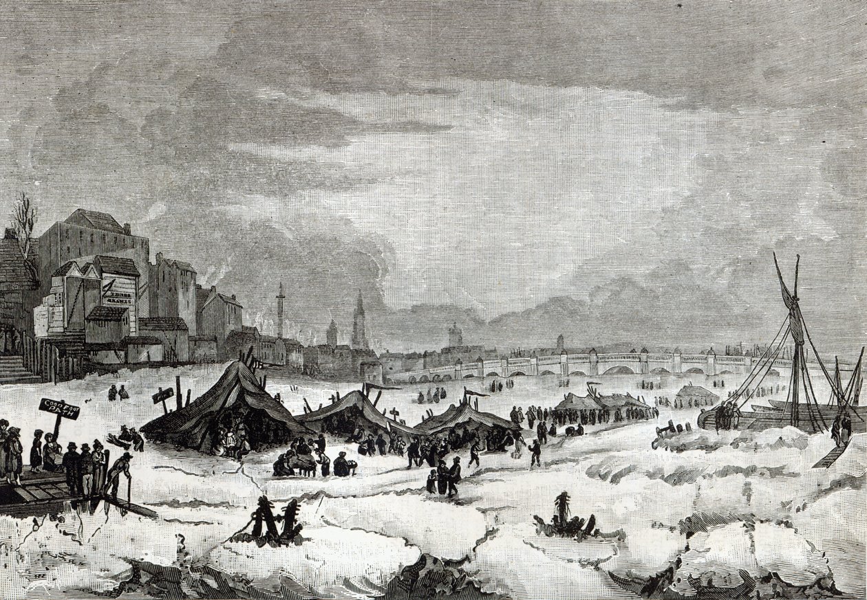 31 जनवरी से 5 फरवरी, 1814 के बीच टेम्स पर आयोजित मेला द्वारा अंग्रेजी स्कूल