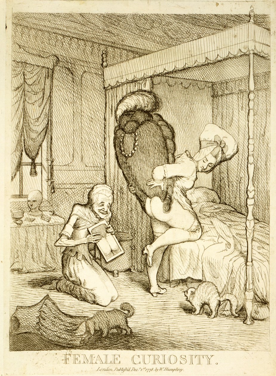 महिला जिज्ञासा, 1778 द्वारा अंग्रेजी स्कूल