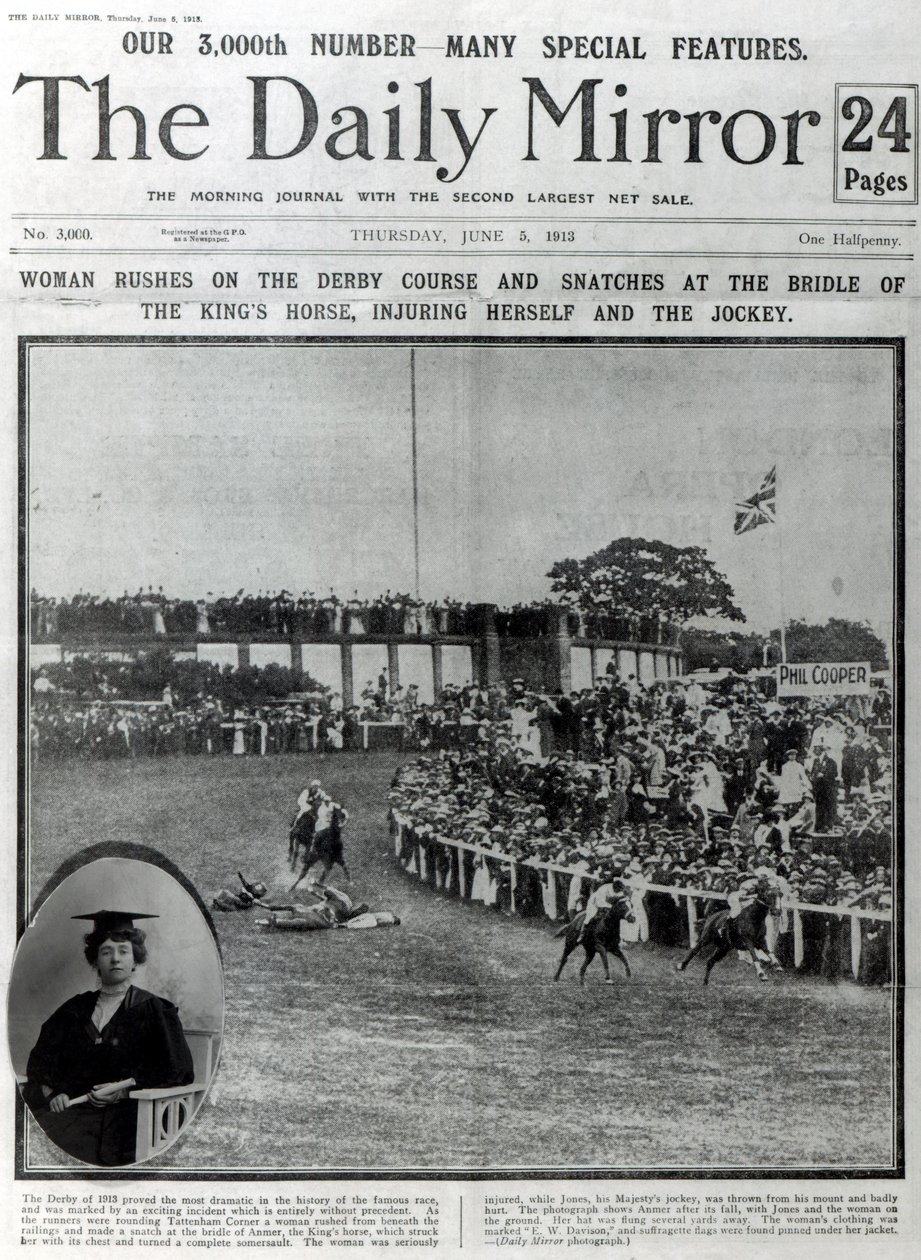5 जून 1913 को &39;द डेली मिरर&39; का फ्रंट कवर द्वारा अंग्रेजी स्कूल
