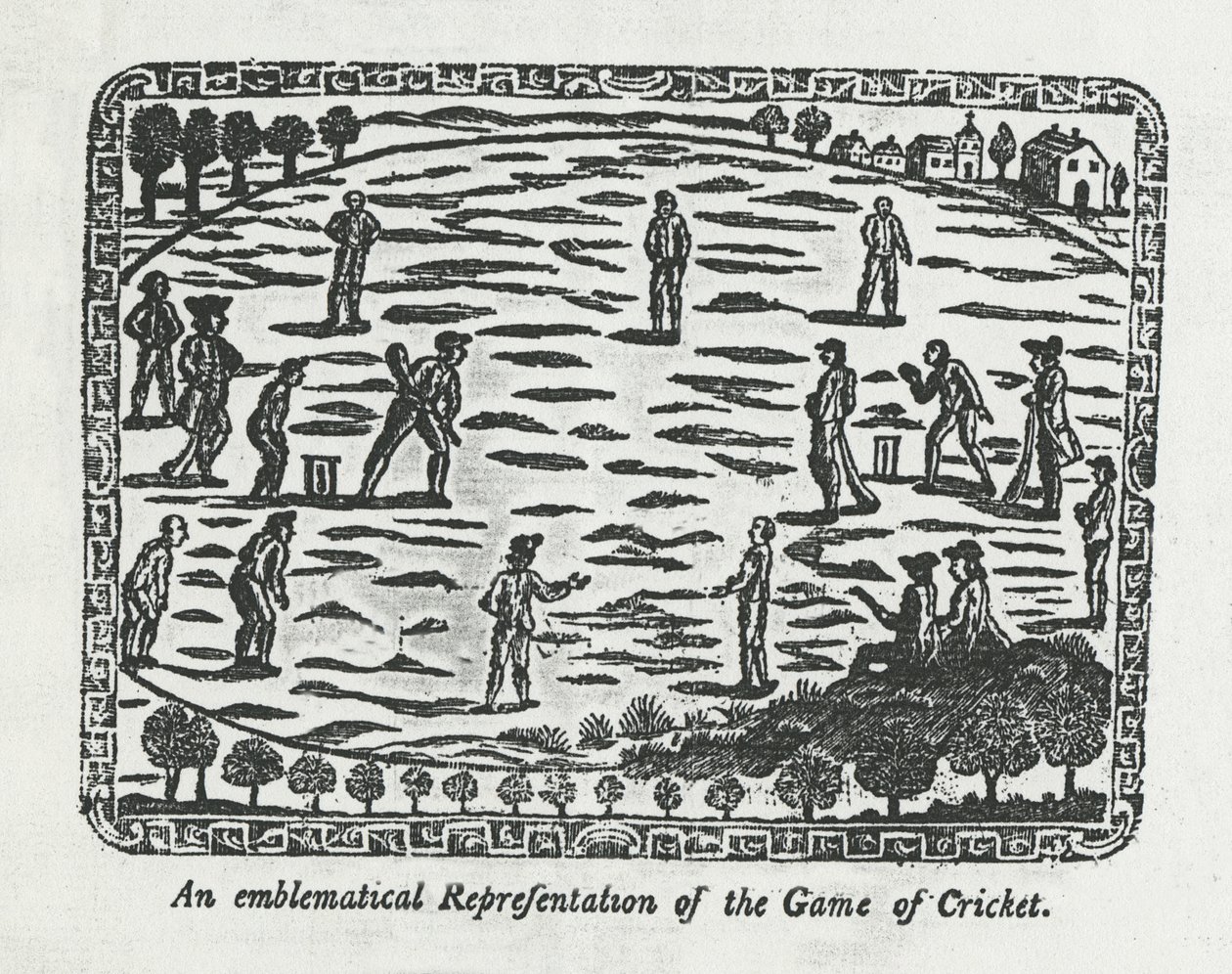 क्रिकेट का खेल, 1774 द्वारा अंग्रेजी स्कूल