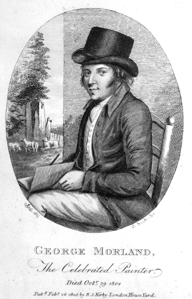 जॉर्ज मोरलैंड, G.Scott, 1805 द्वारा उकेरा गया द्वारा अंग्रेजी स्कूल