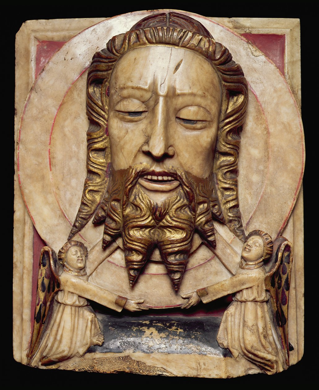 जॉन द बैप्टिस्ट ऑन ए डिश, नॉटिंघम, c.1450-1500 (अलाबास्टर) द्वारा अंग्रेजी स्कूल