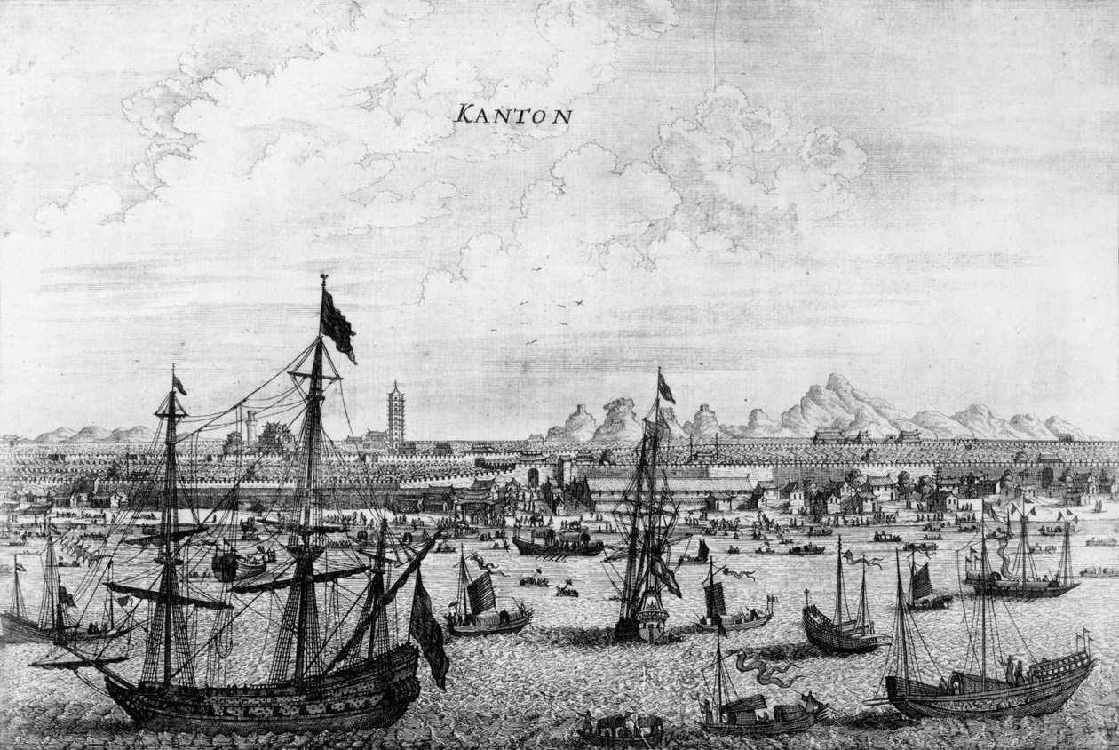 कांटों, चीन, 1669 द्वारा अंग्रेजी स्कूल